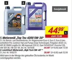 toom Baumarkt LIQU HOLY Leichtlauf-Motorenöl,,High Tech 5W-40 Angebot