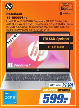 Expert Technomarkt hp Notebook 15-fd0656ng Angebot