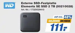 Expert Technomarkt WD Externe SSD-Festplatte Elements SE SSD 2 TB (00210028) Angebot