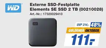 Expert Technomarkt WD Externe SSD-Festplatte Elements SE SSD 2 TB (00210028) Angebot