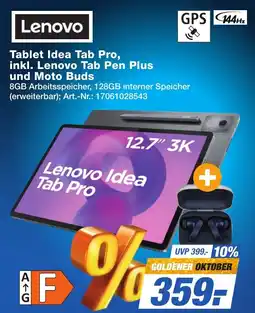 Expert Technomarkt Lenovo Tablet Idea Tab Pro, inkl. Lenovo Tab Pen Plus und Moto Buds Angebot