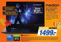 Expert Technomarkt medion Gaming-Notebook Erazer Defender 17 P1 (MD 62755) Angebot