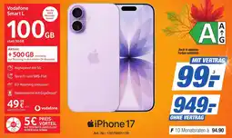 Expert Technomarkt Apple iPhone 17 + Vodafone Smart L Angebot