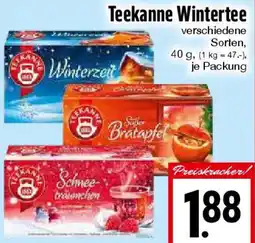 EDEKA Hahner Teekanne Wintertee Angebot