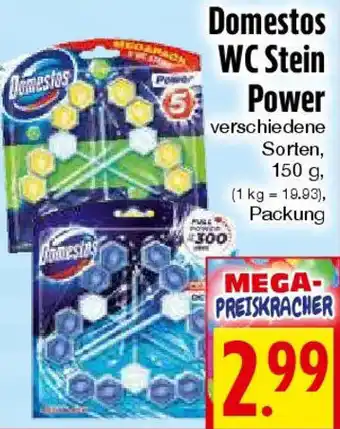 EDEKA Hahner Domestos WC Stein Power Angebot
