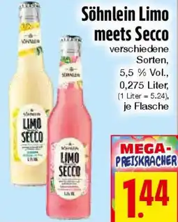 EDEKA Hahner Söhnlein Limo meets Secco Angebot