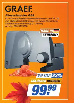 Expert Technomarkt GRAEF. Allesschneider G59 Angebot