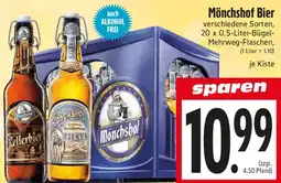 EDEKA Hahner Mönchshof Bier Angebot
