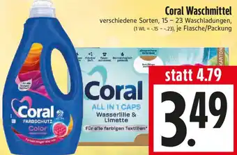 EDEKA Hahner Coral Waschmittel Angebot