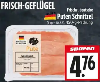 EDEKA Hahner Frische, deutsche Puten Schnitzel Angebot