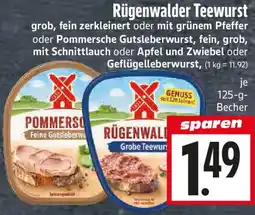 EDEKA Hahner Rügenwalder Teewurst Angebot