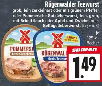EDEKA Hahner Rügenwalder Teewurst Angebot