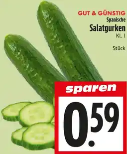 EDEKA Hahner GUT & GÜNSTIG Spanische Salatgurken Angebot