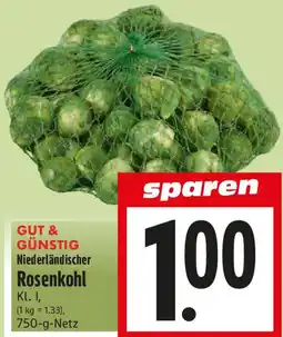 EDEKA Hahner GUT & GÜNSTIG Niederländischer Rosenkohl Angebot
