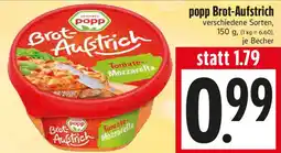 EDEKA Hahner popp Brot-Aufstrich Angebot