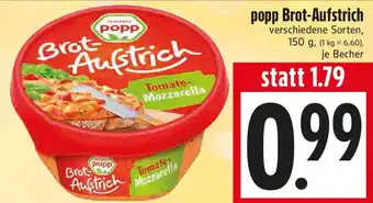 EDEKA Hahner popp Brot-Aufstrich Angebot