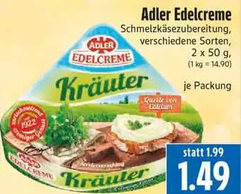 EDEKA Hahner Adler Edelcreme Angebot