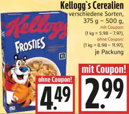 EDEKA Hahner Kellogg's Cerealien Angebot