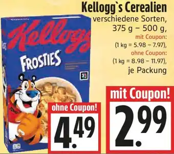 EDEKA Hahner Kellogg's Cerealien Angebot