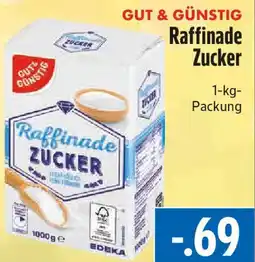 EDEKA Hahner GUT & GÜNSTIG Raffinade Zucker Angebot