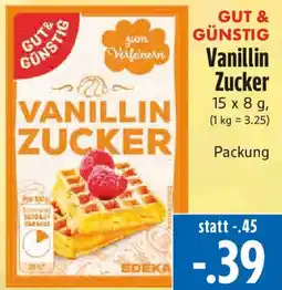 EDEKA Hahner GUT & GÜNSTIG Vanillin Zucker Angebot