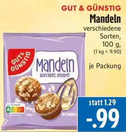 EDEKA Hahner GUT & GÜNSTIG Mandeln Angebot