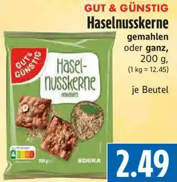 EDEKA Hahner GUT & GÜNSTIG Haselnusskerne Angebot