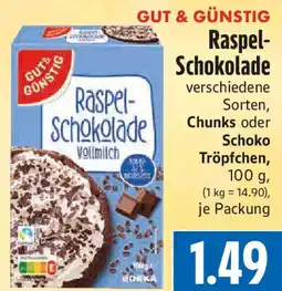 EDEKA Hahner GUT & GÜNSTIG Raspel- Schokolade Angebot