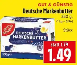 EDEKA Hahner GUT & GÜNSTIG Deutsche Markenbutter Angebot