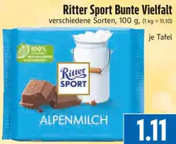 EDEKA Hahner Ritter Sport Bunte Vielfalt Angebot