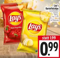 EDEKA Hahner Lay's Kartoffelchips Angebot