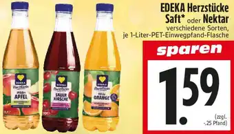 EDEKA Hahner EDEKA Herzstücke Saft oder Nektar Angebot