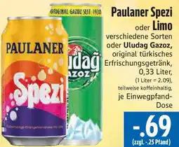 EDEKA Hahner Paulaner Spezi oder Limo Angebot