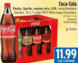 EDEKA Hahner Coca-Cola Fanta, Sprite, mezzo mix, Lift Angebot