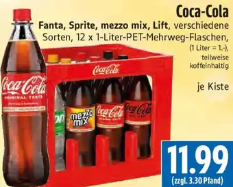 EDEKA Hahner Coca-Cola Fanta, Sprite, mezzo mix, Lift Angebot