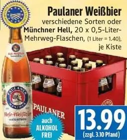 EDEKA Hahner Paulaner Weißbier Angebot