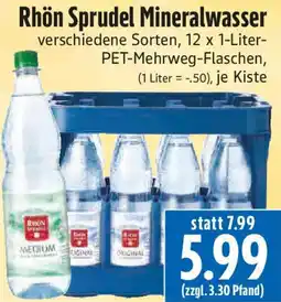 EDEKA Hahner Rhön Sprudel Mineralwasser Angebot
