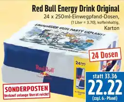 EDEKA Hahner Red Bull Energy Drink Original Angebot