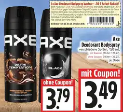 EDEKA Hahner Axe Deodorant Bodyspray Angebot