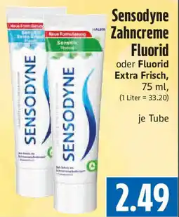 EDEKA Hahner Sensodyne Zahncreme Fluorid oder Fluorid Extra Frisch Angebot