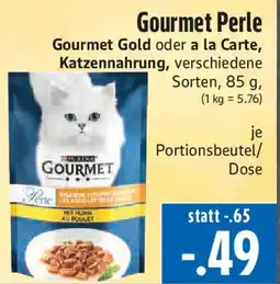 EDEKA Hahner Gourmet Gold oder a la Carte, Katzennahrung Angebot