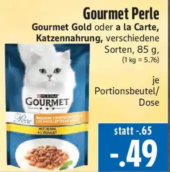EDEKA Hahner Gourmet Gold oder a la Carte, Katzennahrung Angebot