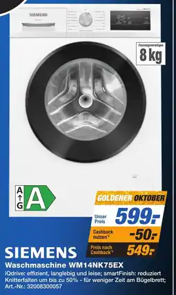 Expert Technomarkt SIEMENS Waschmaschine WM14NK75EX Angebot