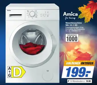 Expert Technomarkt Amica Waschmaschine WA 10-1 EX Angebot