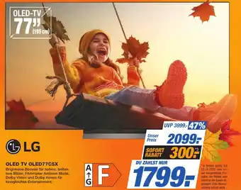 Expert Technomarkt LG OLED TV OLED77C5X Angebot