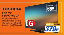 Expert Technomarkt TOSHIBA LED TV 65UV3F63DA Angebot