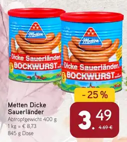 Dornseifer Metten Dicke Sauerländer Angebot