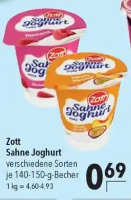 CITTI Markt Zott Sahne Joghurt Angebot