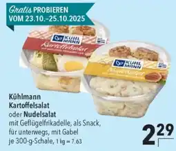CITTI Markt Kühlmann Kartoffelsalat oder Nudelsalat Angebot