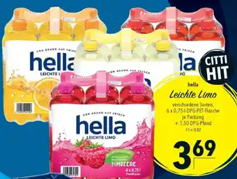 CITTI Markt hella Leichte Limo Angebot